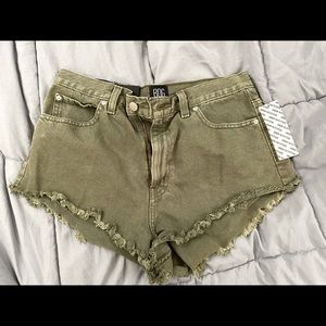 Green Urban Outfitters shorts never worn